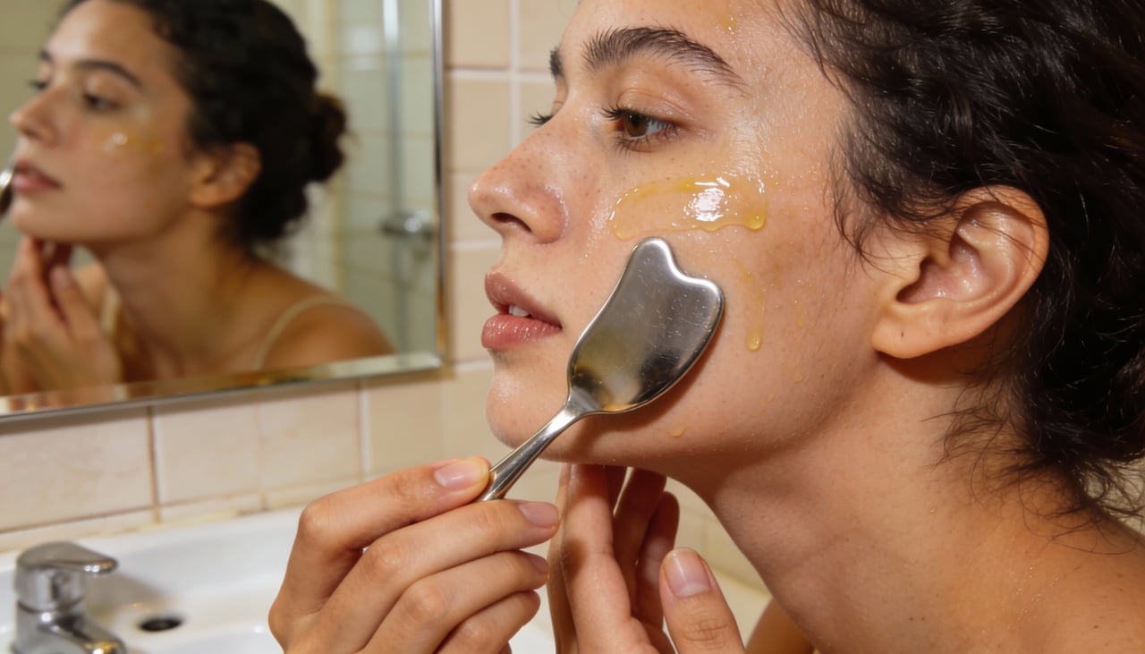 O gua sha surgiu há milhares de anos na medicina tradicional chinesa como uma técnica terapêutica corporal, não apenas estética