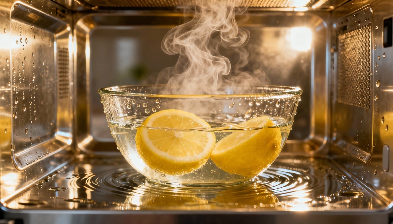 Para tirar cheiro de pipoca queimada do micro-ondas, é comum usar vapor quente misturado com ingredientes que ajudam a soltar e neutralizar o odor