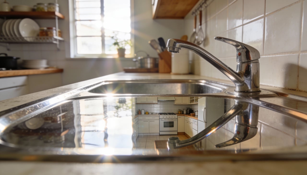 A técnica principal consiste em secar completamente a superfície antes de aplicar o agente de polimento