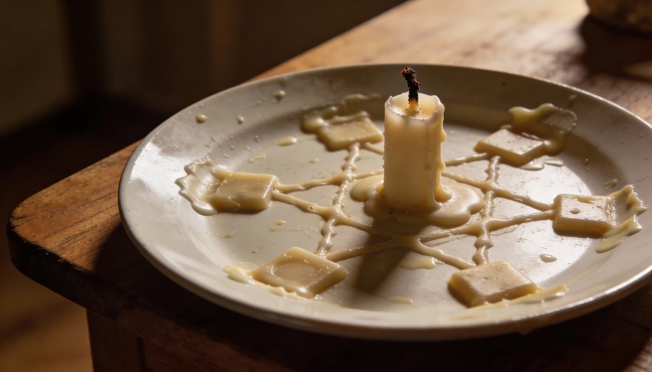 Quando a cera derrete de forma limpa e completa, sem deixar sobras no prato, significa que o caminho está livre de obstáculos