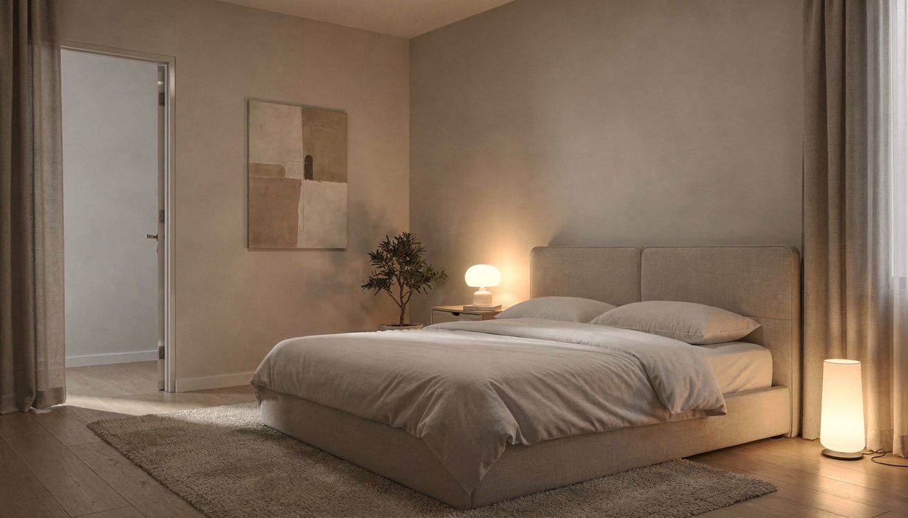 A posição de comando é o lugar estratégico onde você consegue ver a porta do quarto sem estar diretamente na frente dela