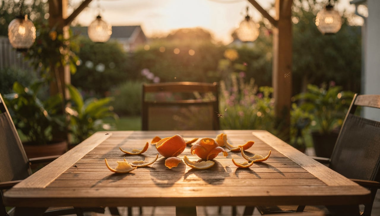 Fazer seu próprio repelente de cascas de laranja em casa é barato, rápido e muito mais seguro do que produtos cheios de química