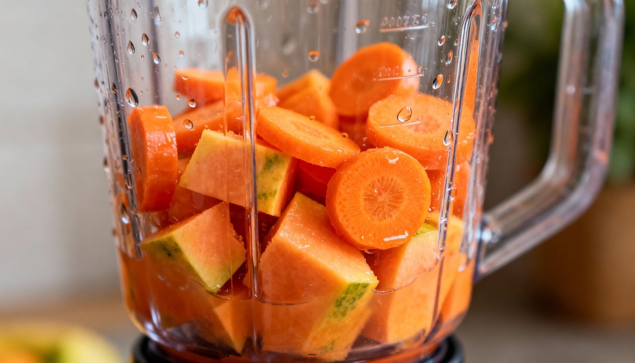 A vitamina C presente no mamão atua como poderoso antioxidante e estimulante do sistema imunológico