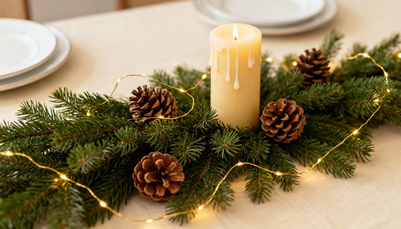 O primeiro passo para uma decoração de Natal simples é escolher os pontos principais que vão receber os enfeites