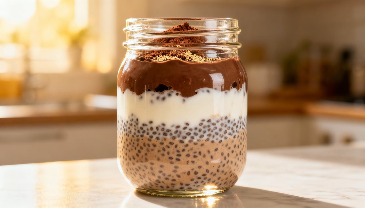 A estrutura do pudim é simples e dividida em duas etapas: base e cobertura, o que facilita a visualização das camadas e torna o preparo quase “instagramável” pela aparência