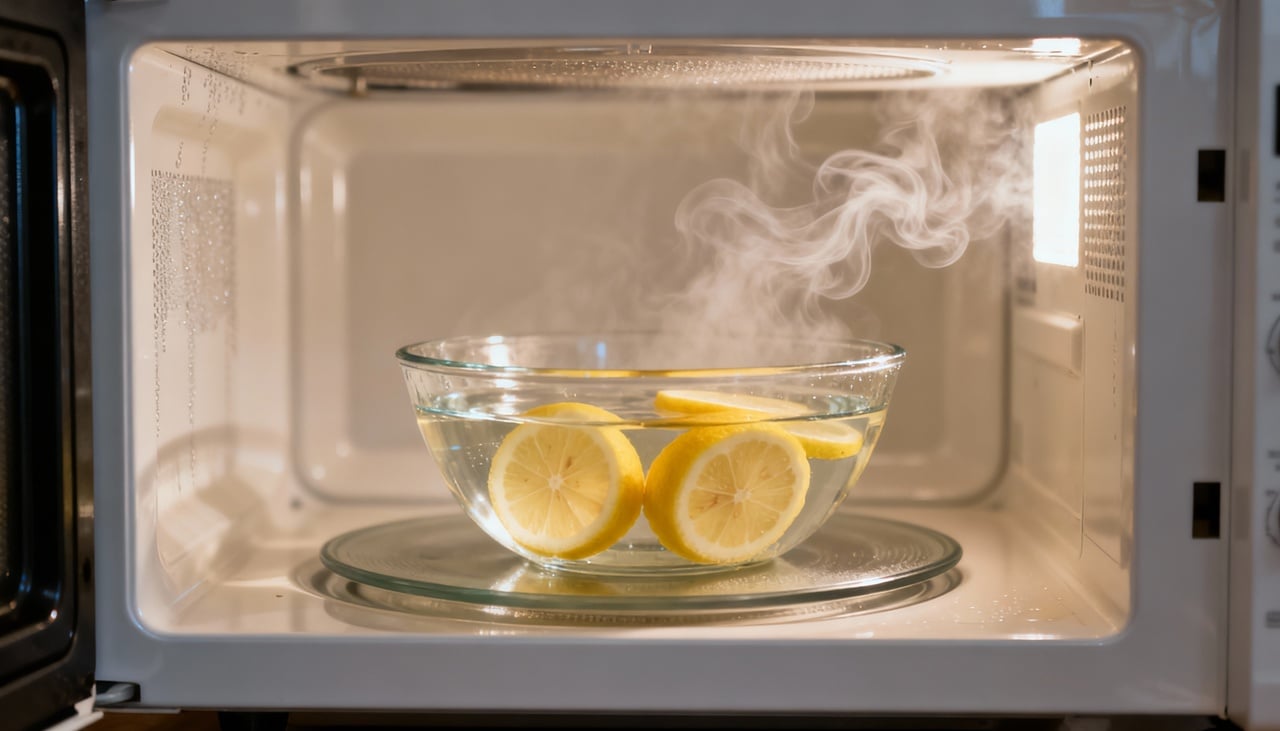 O limão possui ácido cítrico, um componente natural capaz de quebrar as moléculas de gordura que ficam grudadas nas paredes do aparelho – Imagens produzidas com uso de Inteligência Artificial