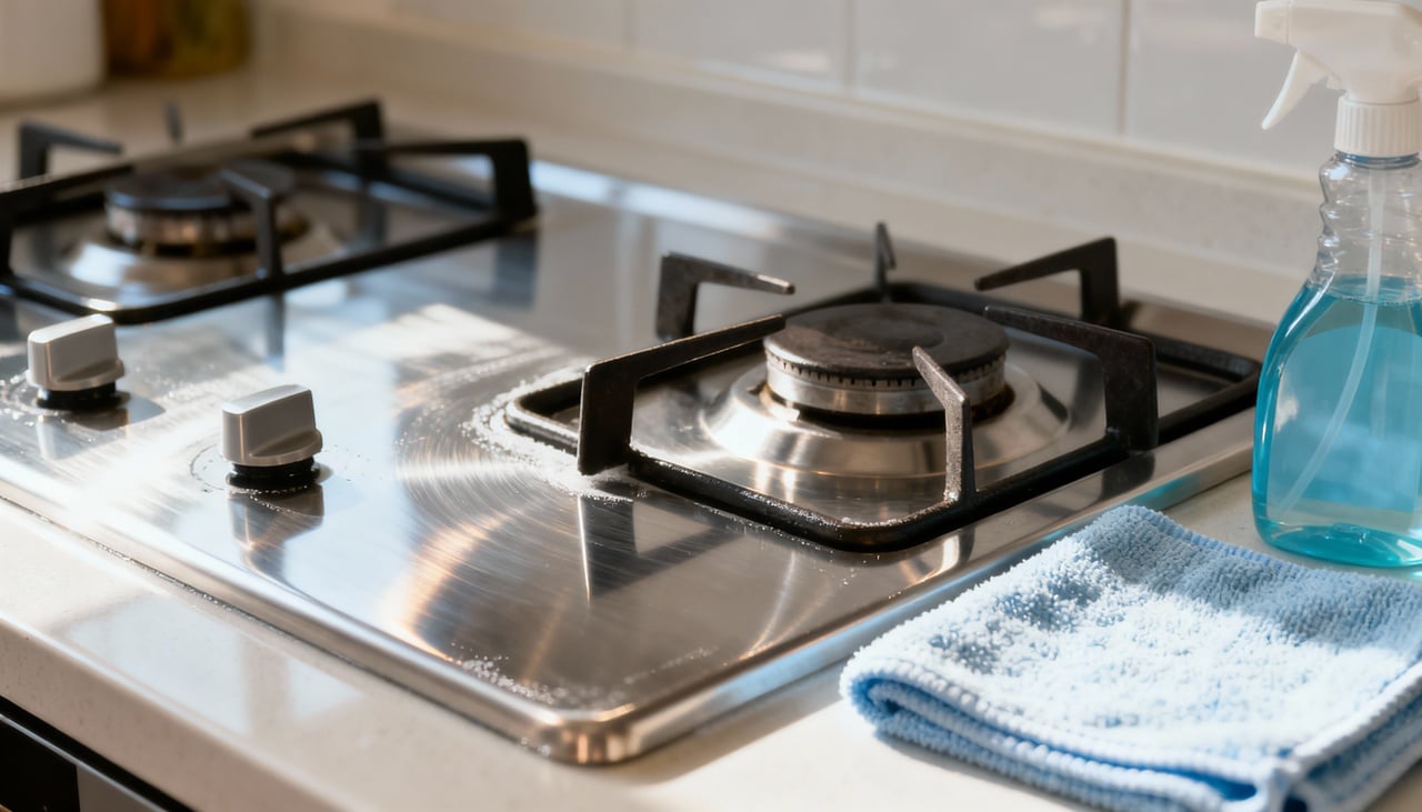 Evitar o acúmulo de gordura no fogão impede a formação de crostas difíceis