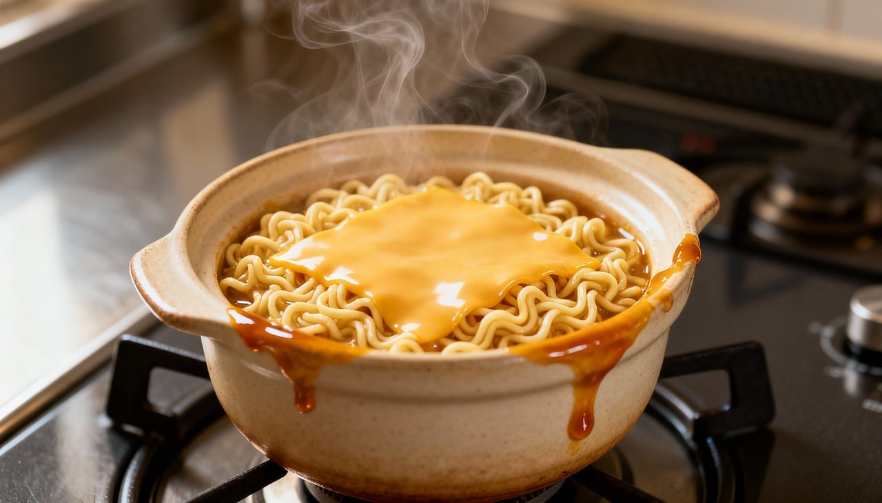 O truque é cozinhar o macarrão em menos água do que o usual, o que concentra o amido – Imagens produzidas com uso de Inteligência Artificial