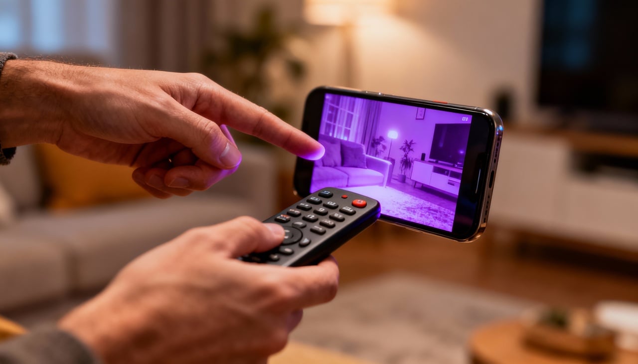 A técnica é surpreendentemente simples e baseia-se no fato de que as câmeras de smartphones conseguem captar luz infravermelha