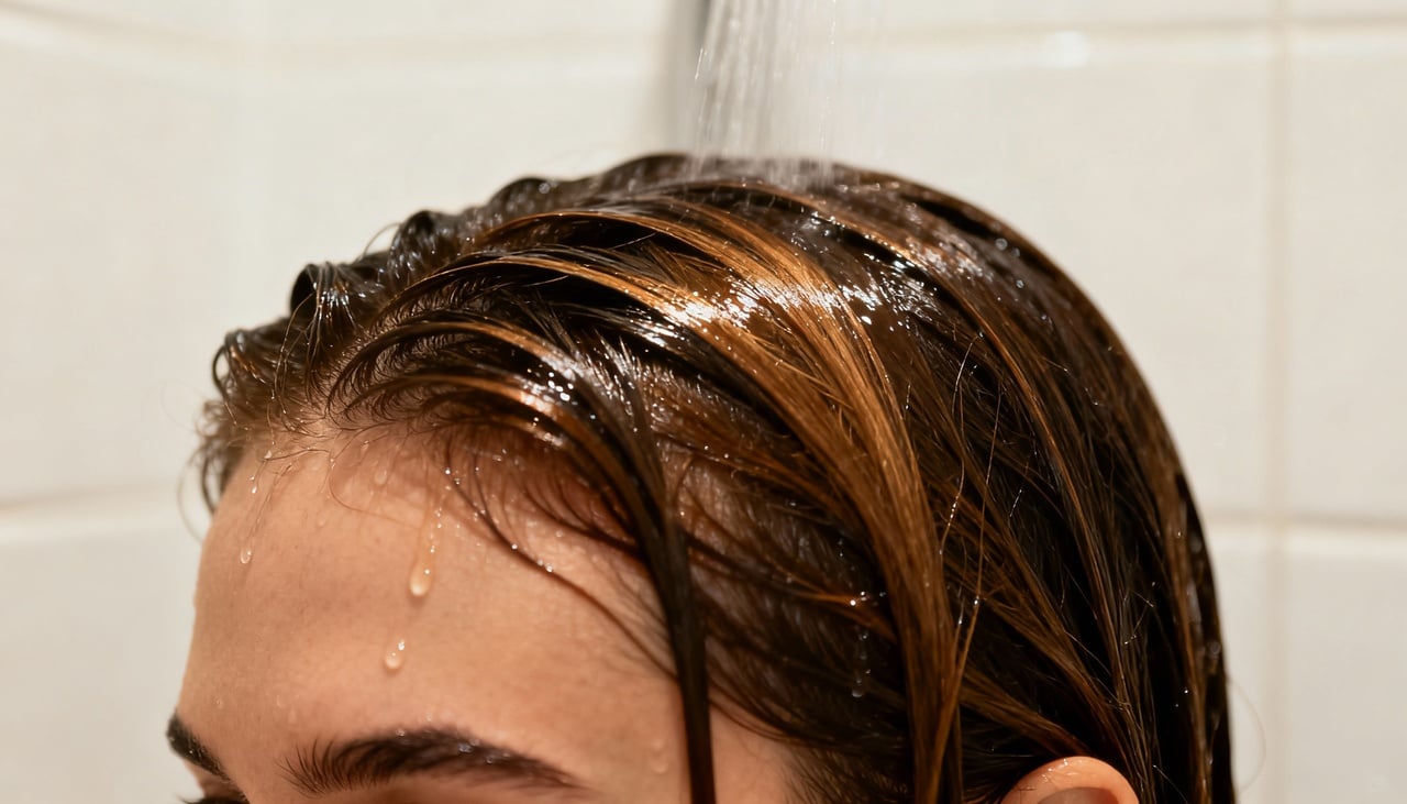 Nos primeiros dias sem o shampoo, é comum que o couro cabeludo comece a produzir mais oleosidade – Imagens produzidas com uso de Inteligência Artificial