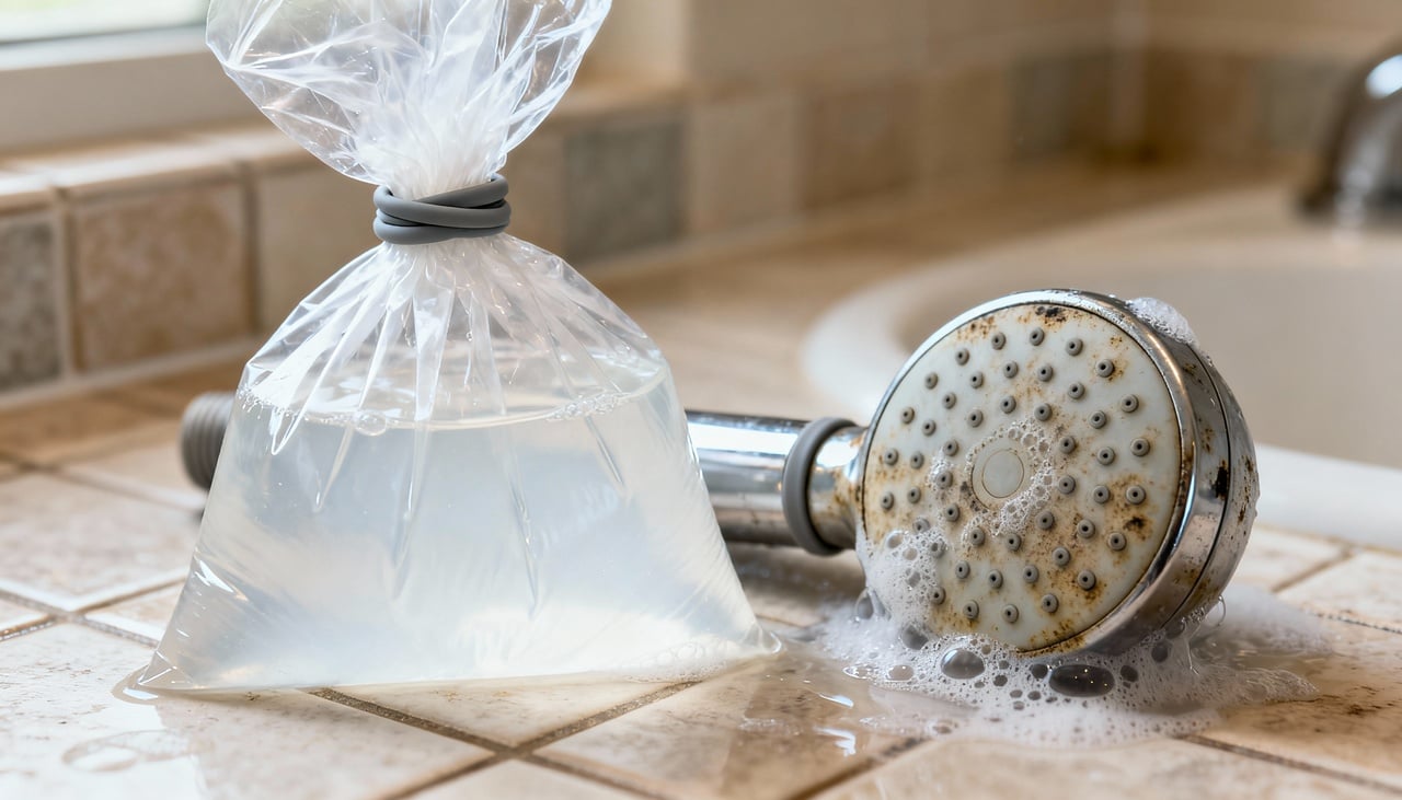 Para realizar essa limpeza profunda, você não precisa ser um encanador nem correr o risco de quebrar o chuveiro ao tentar desrosqueá-lo – Imagens produzidas com uso de Inteligência Artificial