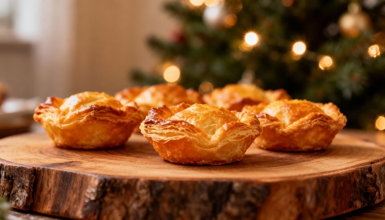 O processo começa dobrando cada massa folhada ao meio sobre si mesma, criando dupla camada que garante estrutura resistente aos recheios