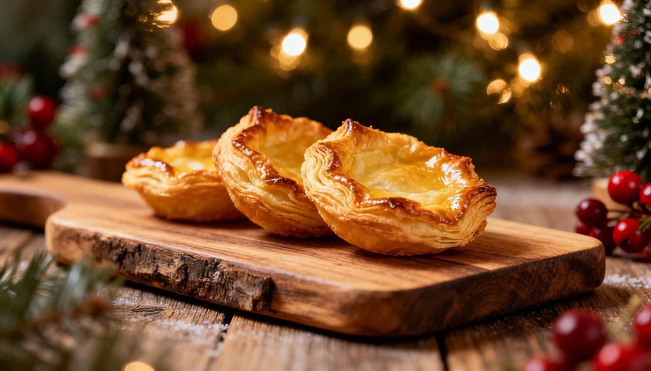 O processo começa dobrando cada massa folhada ao meio sobre si mesma, criando dupla camada que garante estrutura resistente aos recheios