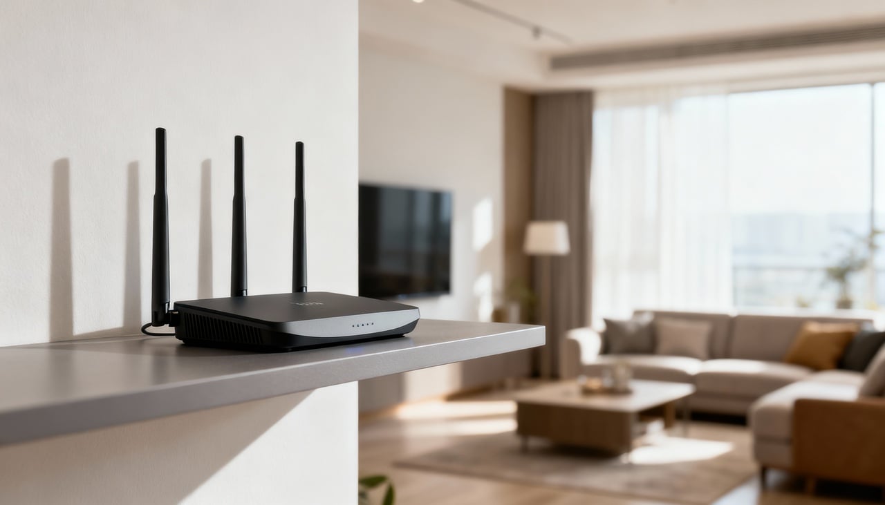 O roteador emite ondas em todas as direções, como se criasse uma espécie de “bolha” de sinal ao redor do aparelho