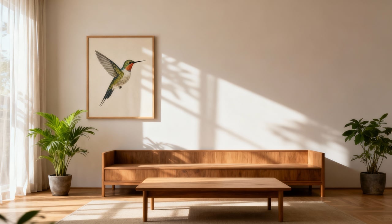 No Feng Shui, o colibri está ligado principalmente à boa sorte, à alegria serena e à capacidade de encontrar nutrição em situações simples – Imagens produzidas com uso de Inteligência Artificial