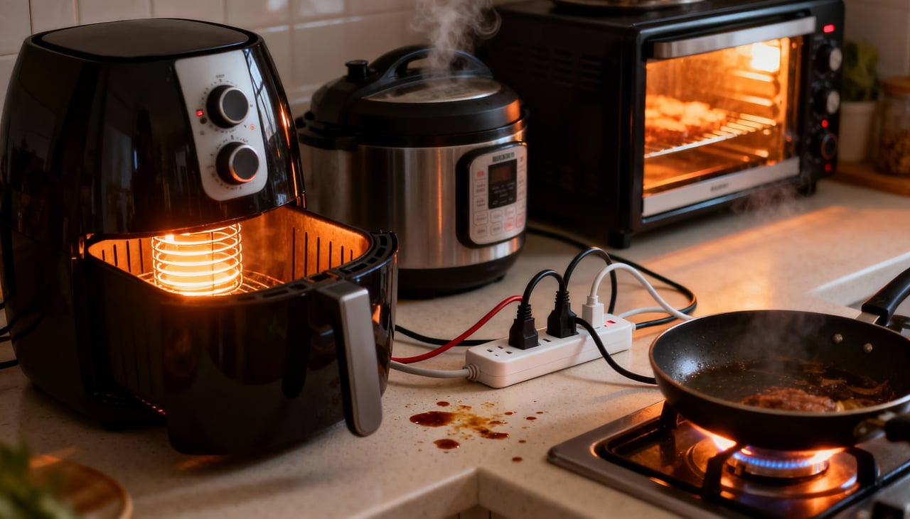 Alguns eletrodomésticos de cozinha aparecem com maior frequência em relatórios de acidentes e alertas de recall – Imagens produzidas com uso de Inteligência Artificial