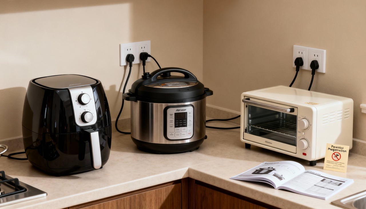 Alguns eletrodomésticos de cozinha aparecem com maior frequência em relatórios de acidentes e alertas de recall – Imagens produzidas com uso de Inteligência Artificial