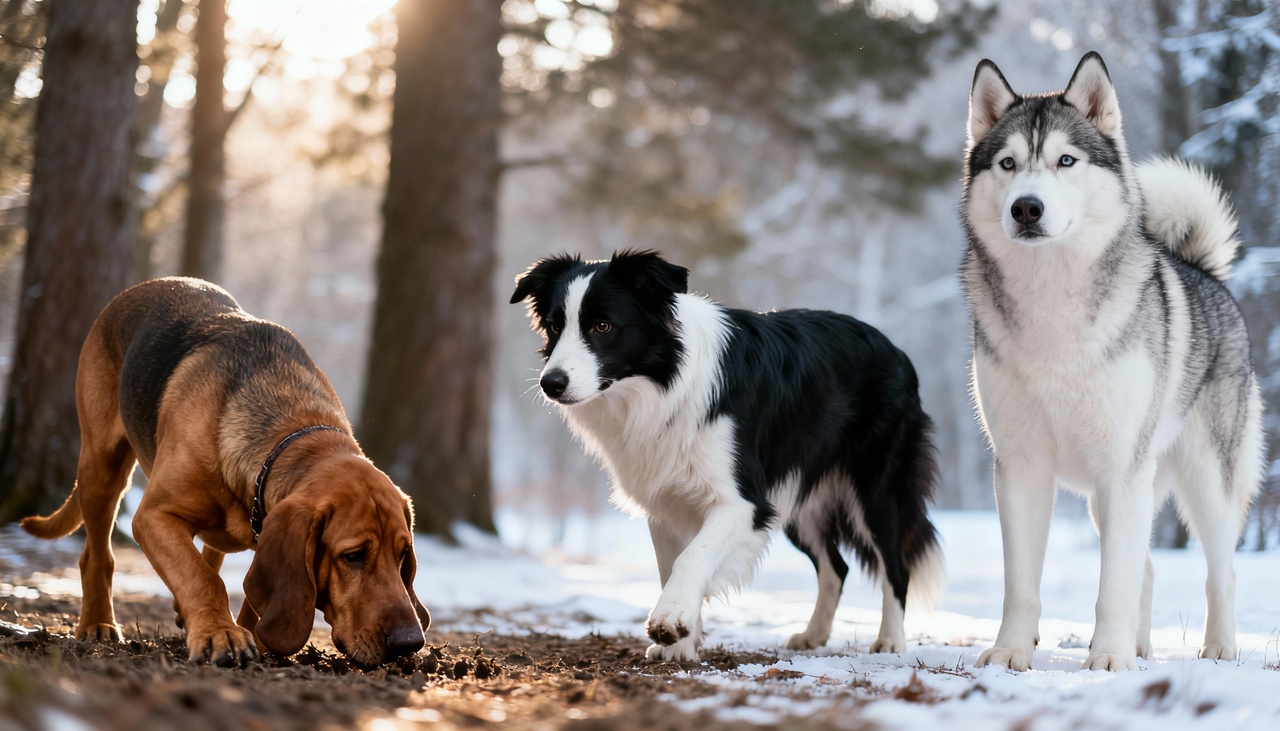 Ao observar esses cães em ação, fica claro que algumas aptidões vão muito além do que costuma ser divulgado – Imagens produzidas com uso de Inteligência Artificial