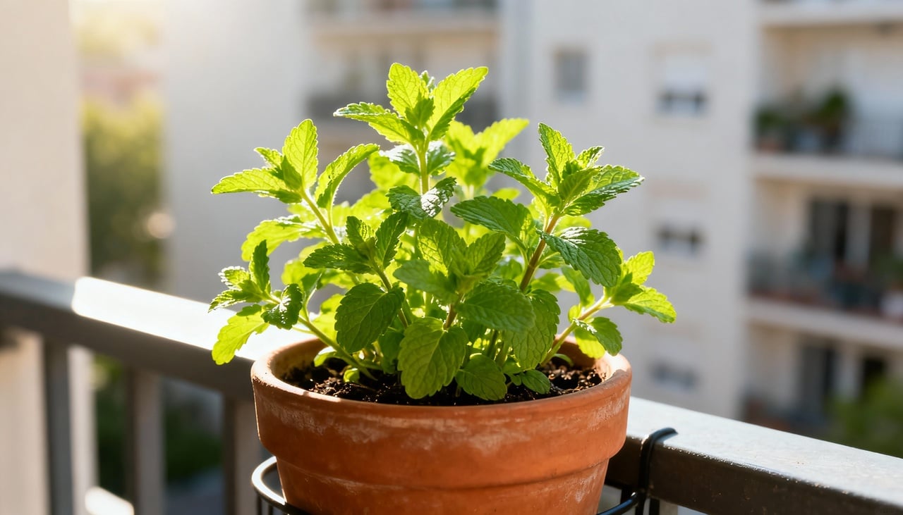 O cultivo dessa erva é extremamente simples e não exige grandes espaços, adaptando-se perfeitamente a apartamentos – Imagens produzidas com uso de Inteligência Artificial