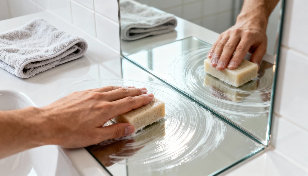A técnica consiste em usar a gordura vegetal ou animal presente no sabonete para quebrar a tensão superficial da água – Imagens produzidas com uso de Inteligência Artificial