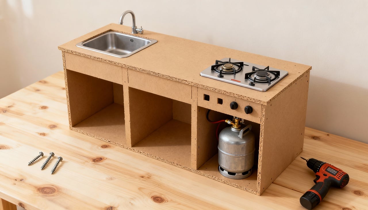 O processo de proteção da bancada de cozinha é simples, mas exige atenção a cada etapa, desde a montagem da estrutura até o acabamento final