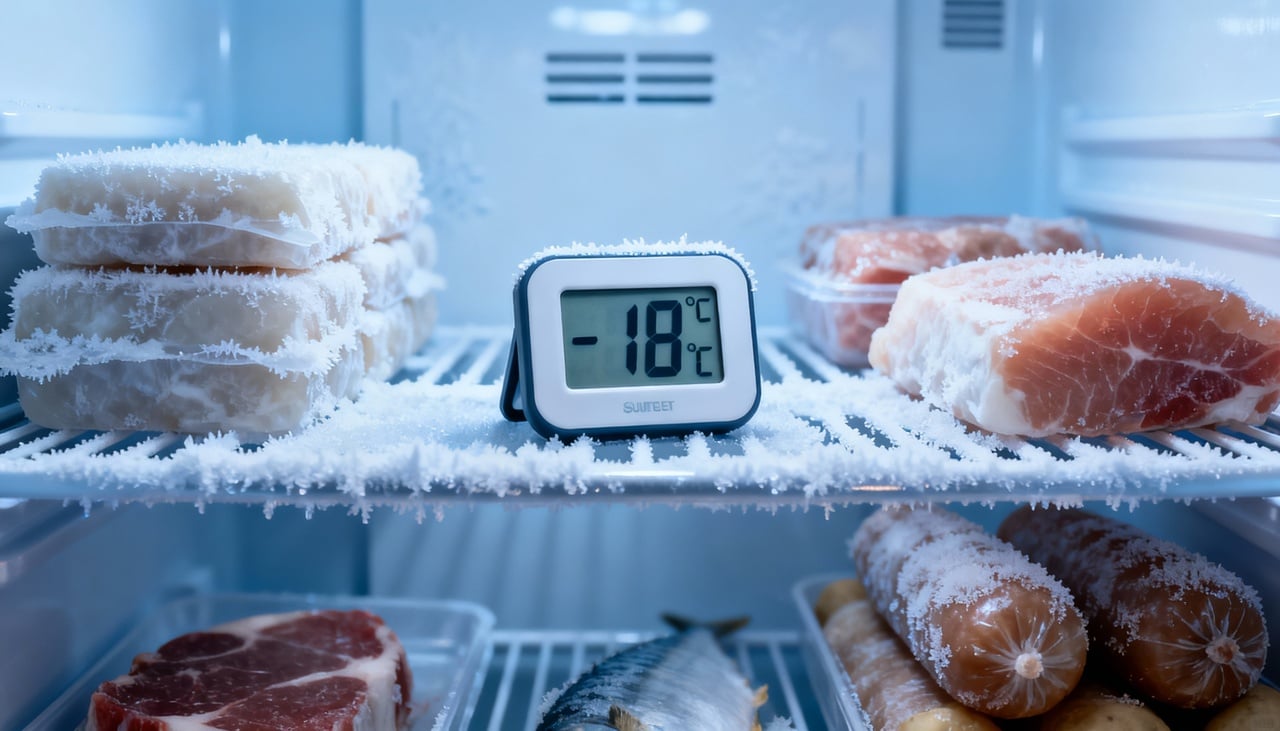 Existem alguns indícios clássicos de temperatura excessiva no freezer que podem ser observados no dia a dia – Imagens produzidas com uso de Inteligência Artificial