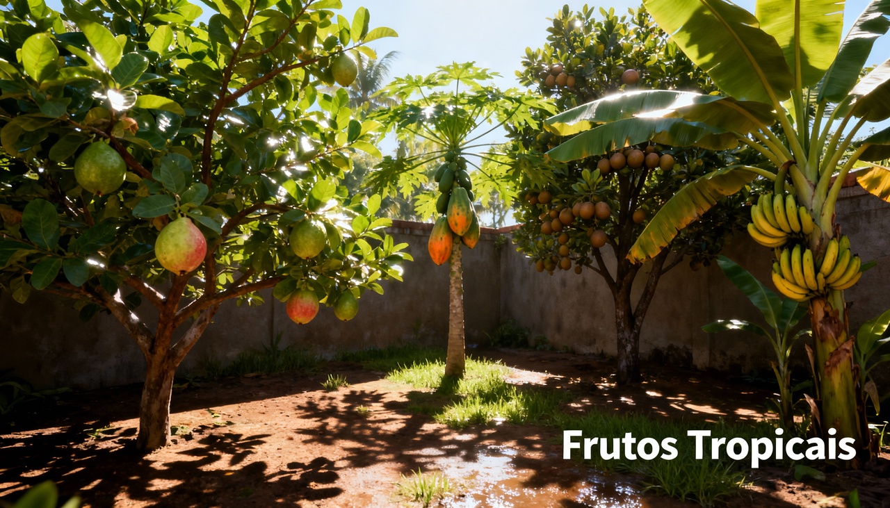 Frutas cítricas podem ser cultivadas em vasos ou canteiros reduzidos, tornando-se opções práticas para quintais compactos