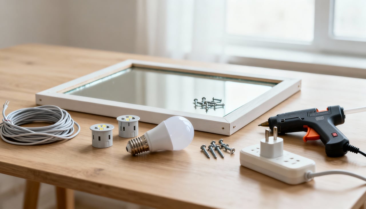 O primeiro passo é reunir os materiais que farão a mágica da iluminação – Imagens produzidas com uso de Inteligência Artificial