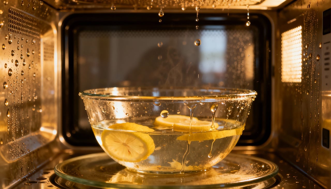 O limão possui ácido cítrico, um componente natural capaz de quebrar as moléculas de gordura que ficam grudadas nas paredes do aparelho – Imagens produzidas com uso de Inteligência Artificial