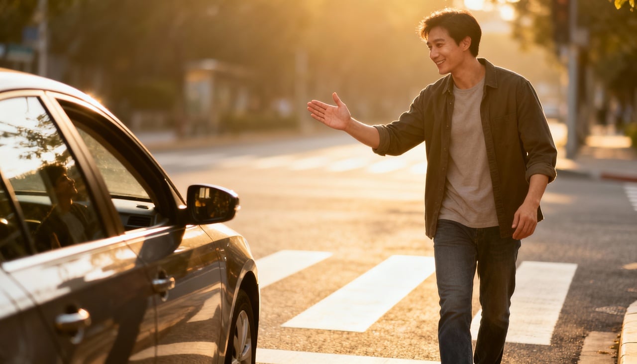 O gesto de agradecer representa uma manifestação espontânea de atenção plena ao ambiente ao redor – Imagens produzidas com uso de Inteligência Artificial