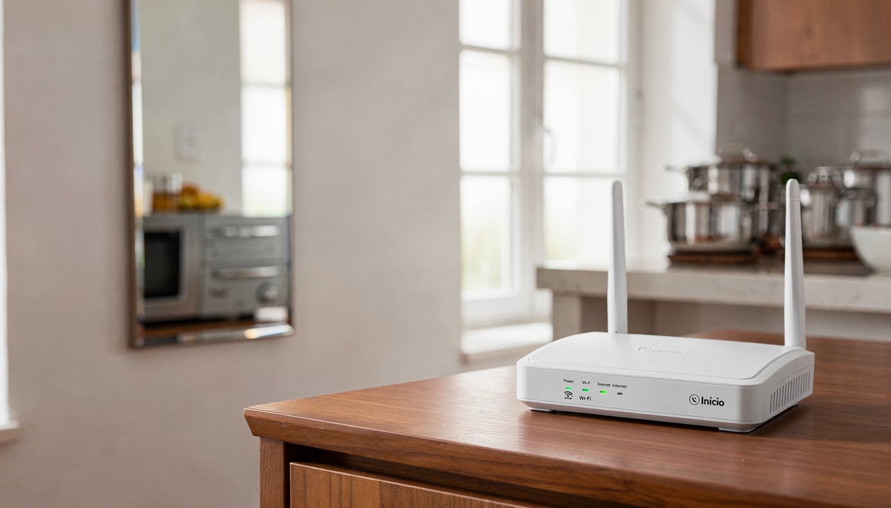 O sinal de internet se espalha como ondas de rádio, por isso o local onde o aparelho fica instalado faz toda a diferença no alcance