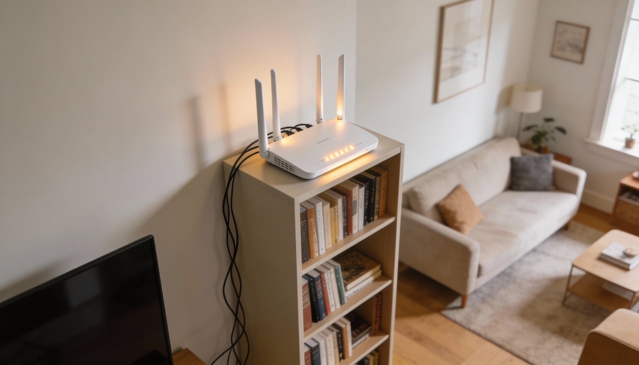 O sinal de Wi-Fi funciona através de ondas de rádio que precisam se espalhar livremente pelo ambiente