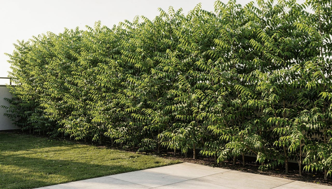 O plantio correto garante que a árvore se desenvolva rapidamente e forme a barreira de privacidade desejada em pouco tempo