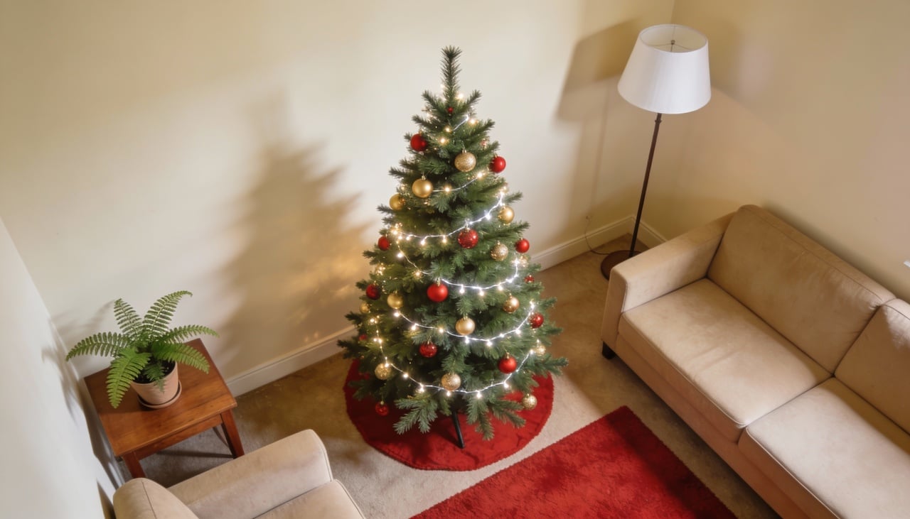 Para aproveitar ao máximo a energia do Natal, o ideal é posicionar a árvore nas áreas da Família ou da Prosperidade