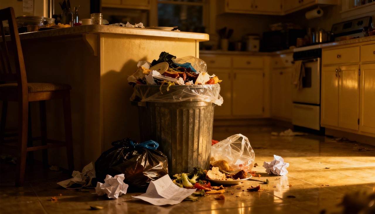 O acúmulo de lixo impede o fluxo suave do Chi por diversos motivos – Imagens produzidas com uso de Inteligência Artificial