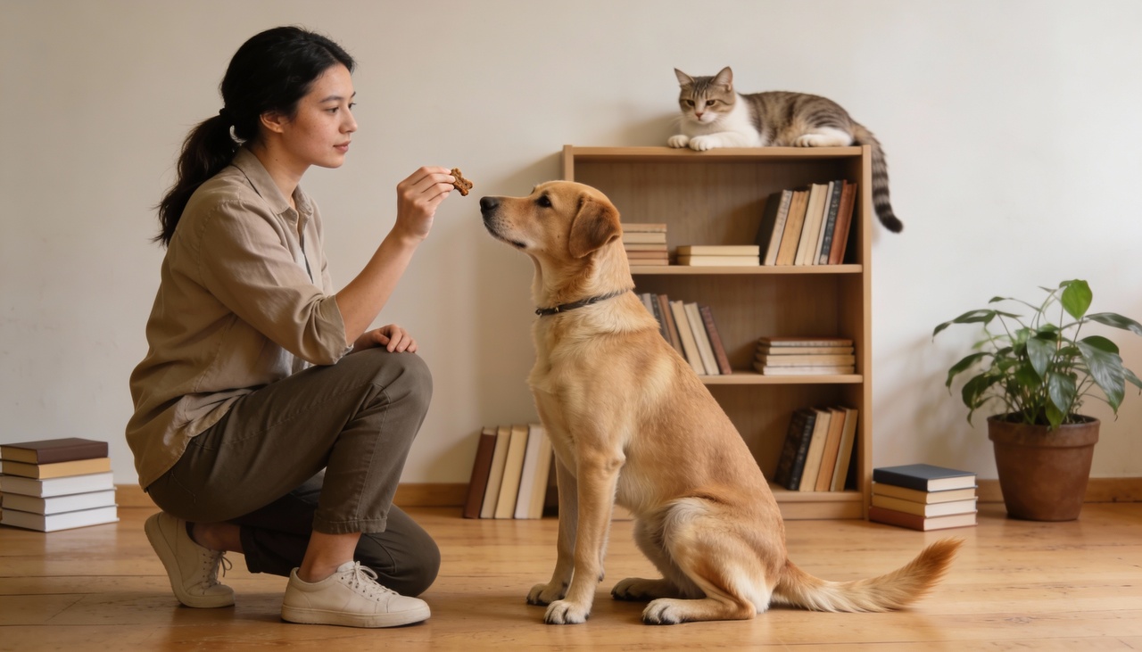 Do ponto de vista científico, cães e gatos entendem principalmente associações entre sinais e resultados