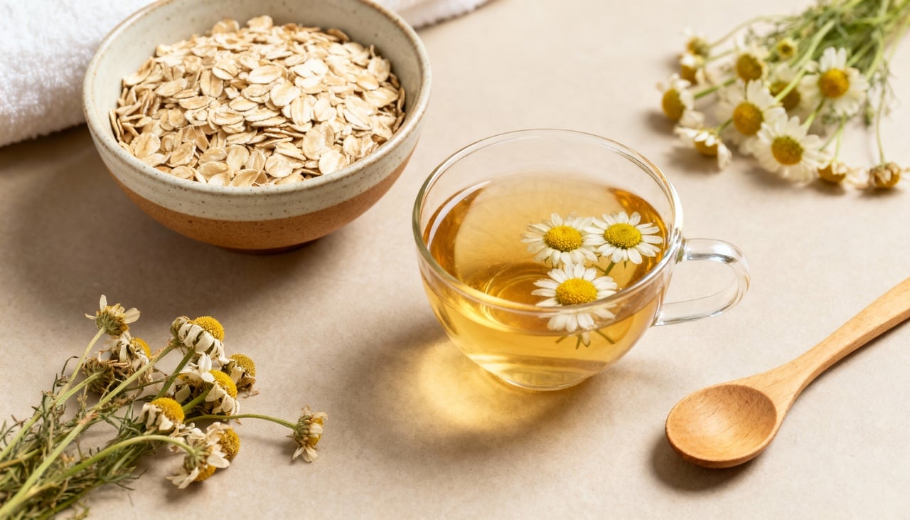 As chamadas máscaras caseiras de autocuidado para reviver a pele são misturas preparadas em casa e aplicadas sobre o rosto limpo por alguns minutos – Imagens produzidas com uso de Inteligência Artificial