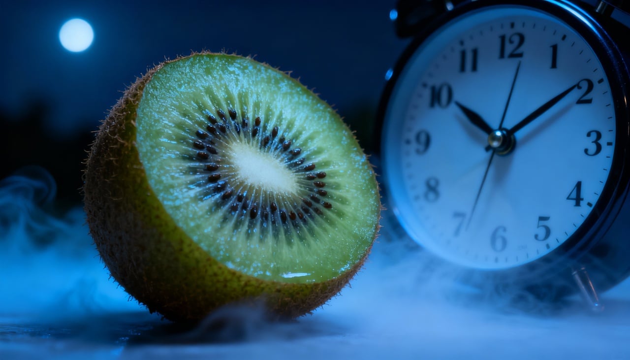 Embora o kiwi seja campeão comprovado, as cerejas ácidas merecem destaque por serem uma das raríssimas frutas que contêm melatonina natural – Imagens produzidas com uso de Inteligência Artificial