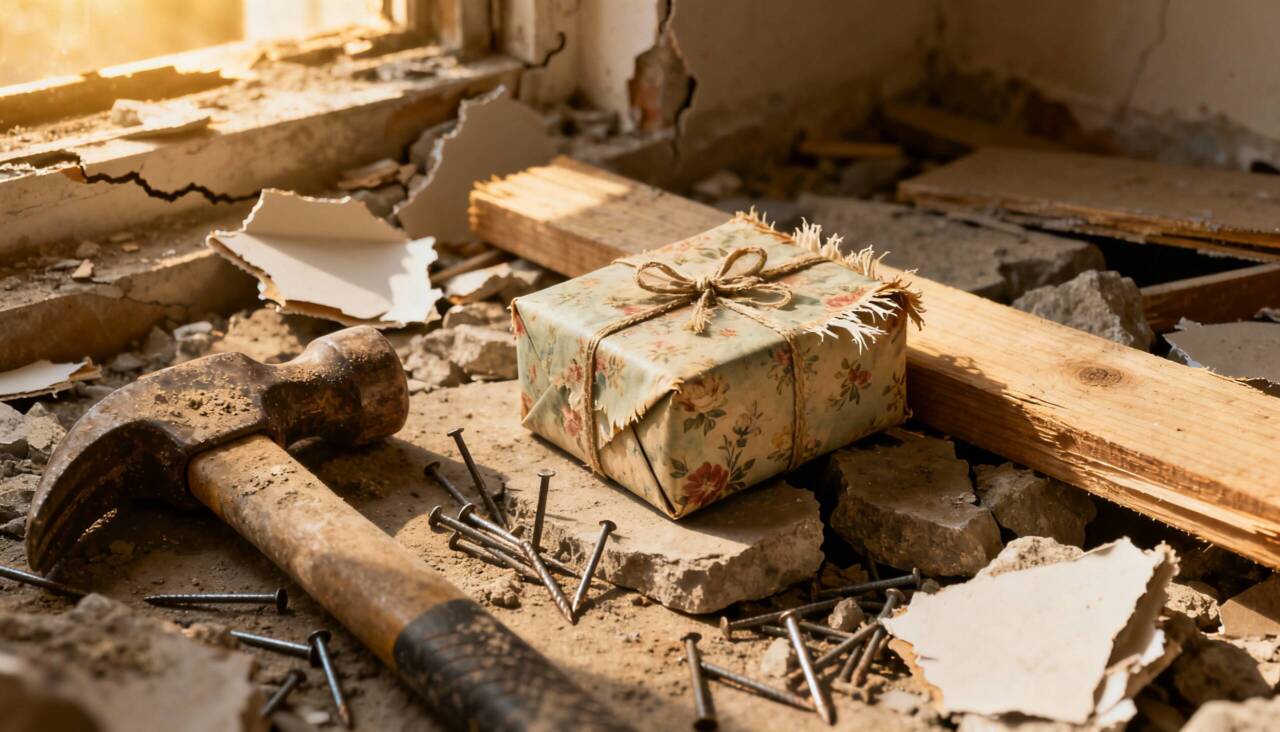 Um homem encontra um presente de Natal de 1978 na parede da casa de seus pais: "Tinha meu nome escrito nele."