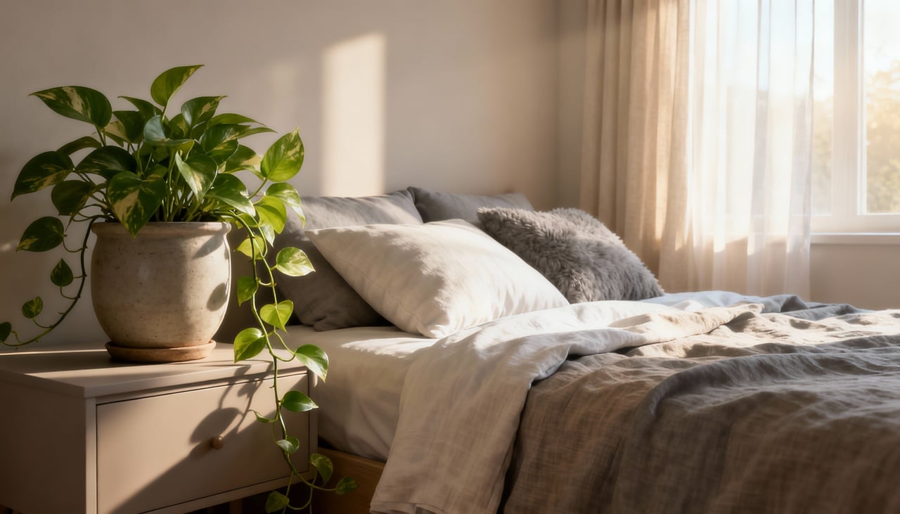 A jiboia é uma planta tropical com folhas em formato de coração, em tons de verde liso ou rajado de verde e amarelo