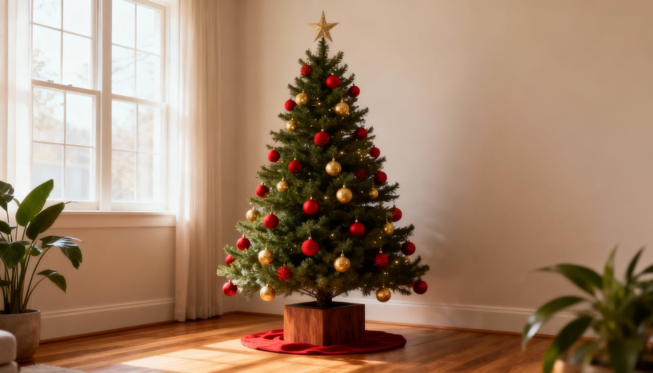 No contexto do Feng Shui, a árvore de Natal é associada principalmente ao elemento madeira, ligado ao crescimento