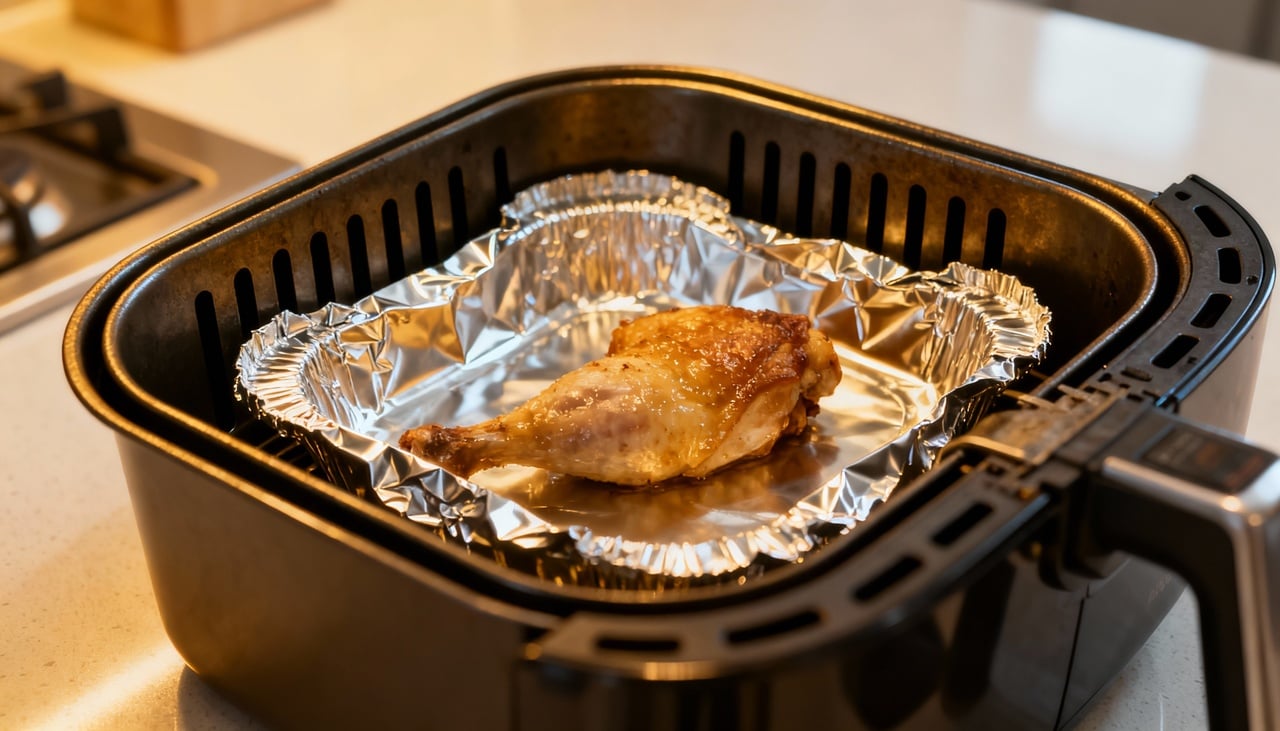 Para usar papel alumínio na air fryer com segurança, é importante entender que o aparelho cozinha por meio de ar quente circulando em alta velocidade