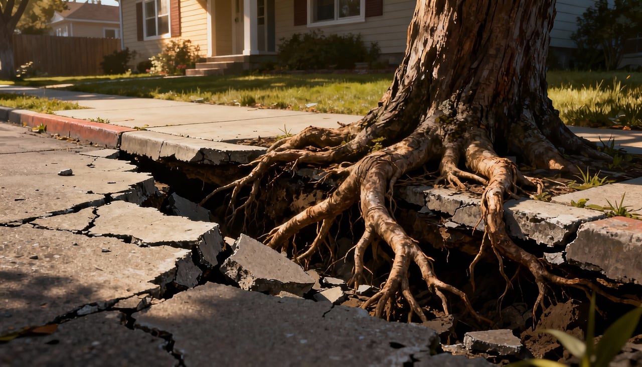 Certas árvores ornamentais são reconhecidamente problemáticas para o plantio em áreas urbanas – Imagens produzidas com uso de Inteligência Artificial
