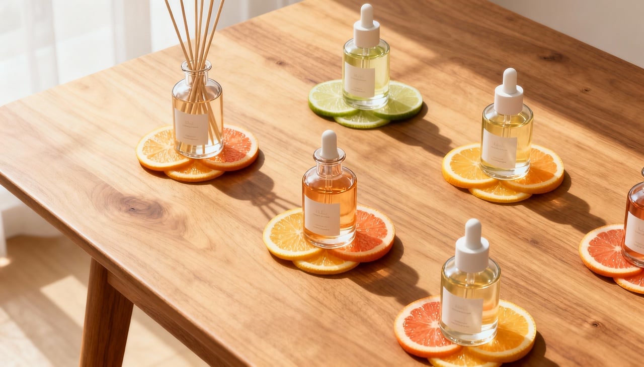 Para facilitar a identificação do aroma perfeito, muitos especialistas em aromatização sugerem um roteiro simples e progressivo – Imagens produzidas com uso de Inteligência Artificial