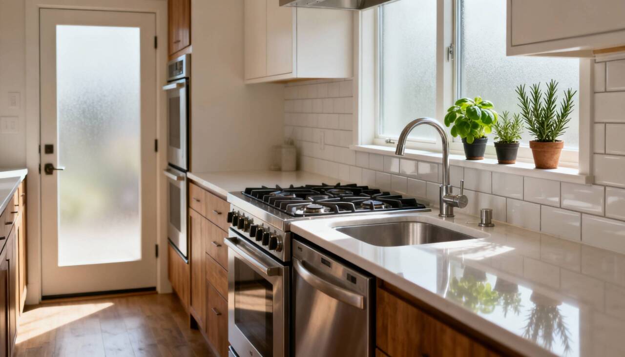 No Feng Shui, a cozinha é considerada um dos setores mais sensíveis da residência, pois está associada ao alimento, à nutrição e, simbolicamente, à abundância – Imagens produzidas com uso de Inteligência Artificial