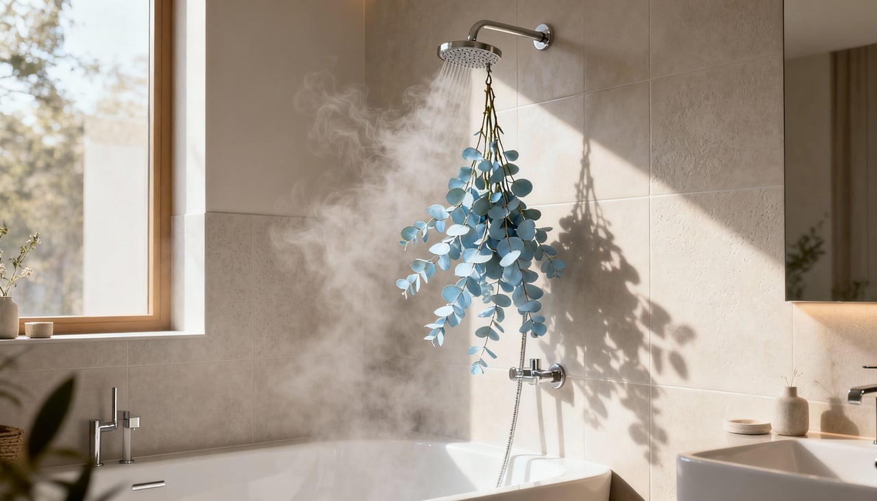 O segredo desse truque está na interação entre o calor do chuveiro e as folhas da planta – Imagens produzidas com uso de Inteligência Artificial