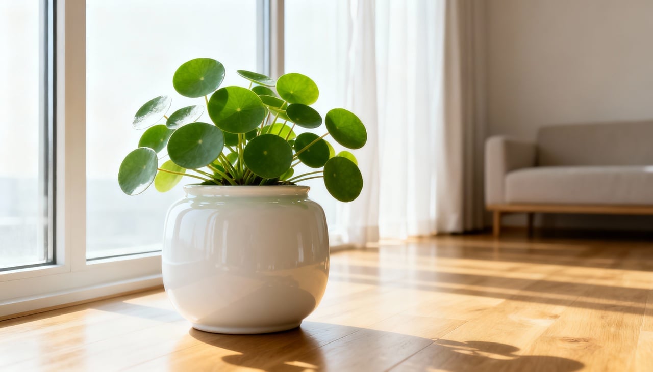 No Feng Shui, a  “planta-do-dinheiro” costuma ser associada ao setor da riqueza, muitas vezes identificado na região sudeste do imóvel ou do cômodo – Imagens produzidas com uso de Inteligência Artificial