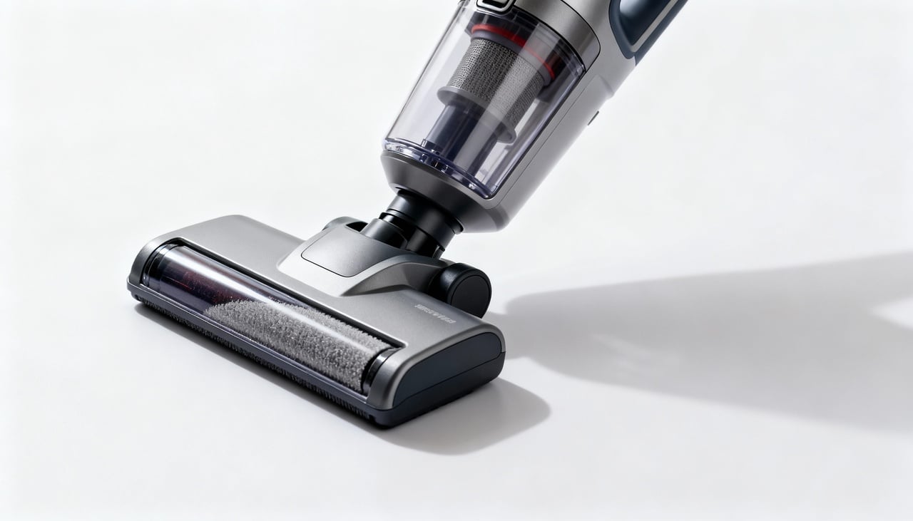 O aspirador de pó de mão é um eletrodoméstico portátil, geralmente alimentado por bateria, projetado para limpezas rápidas e pontuais – Imagens produzidas com uso de Inteligência Artificial