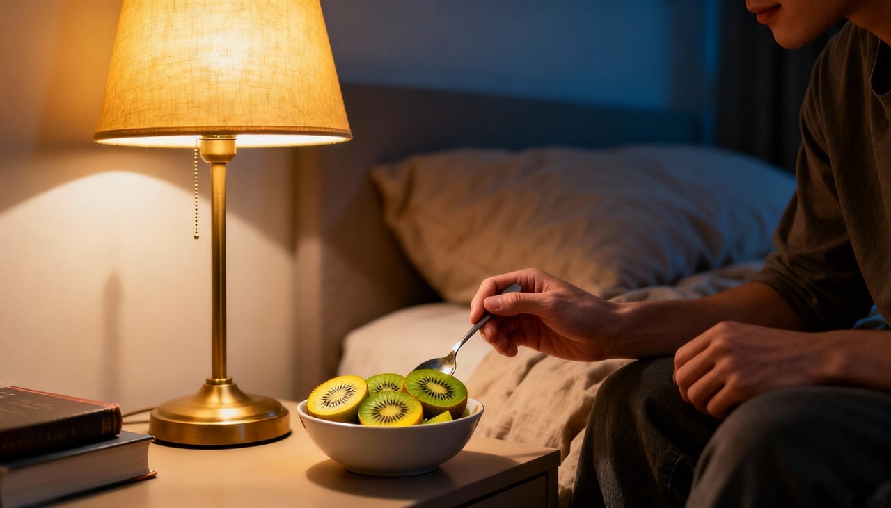 A expressão frutas para dormir melhor está ligada à presença de substâncias que atuam na arquitetura do sono – Imagens produzidas com uso de Inteligência Artificial