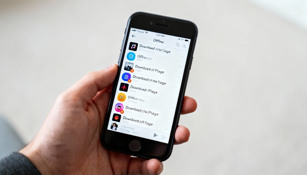 A função de baixar músicas para ouvir sem internet é extremamente útil – Imagens produzidas com uso de Inteligência Artificial
